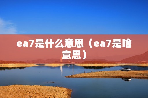 ea7是什么意思（ea7是啥意思）