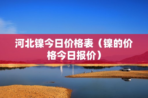 河北镍今日价格表（镍的价格今日报价）