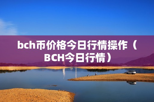 bch币价格今日行情操作（BCH今日行情）