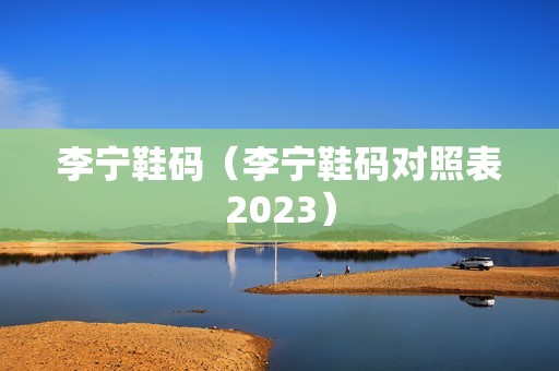 李宁鞋码（李宁鞋码对照表2023）