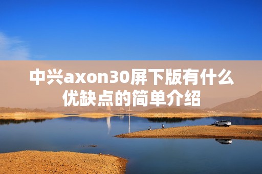 中兴axon30屏下版有什么优缺点的简单介绍