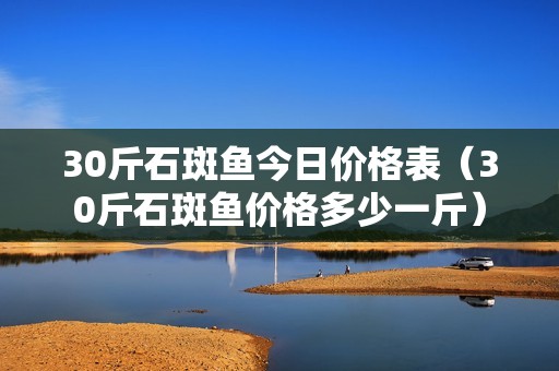 30斤石斑鱼今日价格表（30斤石斑鱼价格多少一斤）