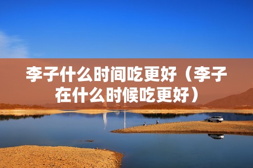 李子什么时间吃更好（李子在什么时候吃更好）